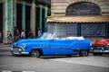 Havana, Cuba Ã¢â¬â 2019. Vintage classic old American car in Havana, Cuba Royalty Free Stock Photo